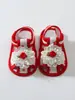 Zapatos para bebé con cordones sandalias de verano 0-3-6-9 meses recién nacido zapatos pre-caminantes zapatos de tela para bebé lindos antideslizantes transpirables