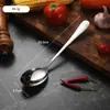 Uau, talheres públicos de aço inoxidável, escumadeira de cabo longo, garfo de jantar, colher de arroz doméstica, colher para macarrão, colher e garfo de servir públicos de hotel
