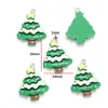 Serie Navideña de Resina DIY Papá Noel Regalo Muñeco de Nieve Colgante Pulsera Llavero Colgante Decorativo W462