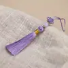 Marcadores de Libros con Borla Pequeña de Nudo Chino Esmerilado, Accesorios, Material de Poliéster, Joyería para Teléfono Móvil, Gran Cantidad y Ventaja de Precio