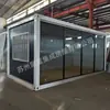 Casas Container para Atividades ao Ar Livre, Escritórios de Obra, Casas Container Exportáveis para Alojamento, Casas Container com Fachada de Vidro Atacado