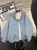 Chaqueta deportiva de cuadros color block con cuello alto para hombre, estilo primavera y otoño, top casual holgado para hombre, abrigo cortavientos estilo Hong Kong para parejas