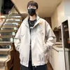 Chaqueta de cuero con cuello de piel sintética, estilo retro casual, corte holgado, marca de moda, chaqueta versátil estilo americano, elegante y genial, para hombre otoño e invierno, talla grande