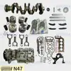 Kit Completo de Piezas de Reparación de Motor Adecuado para Bmw N47 Pistón Cojinete Biela Distribución Cigüeñal Kit de Juntas