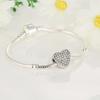 Cuentas para Pulsera Transfronterizas, Accesorios en Forma de Corazón, Cuentas Sueltas para Collar, Joyería Trenzada con Cuerda DIY, Cuentas Espaciadoras, Regalo de San Valentín