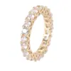 Anillo Brillante de Circonita Exquisito y Sencillo Transfronterizo con un Toque de Alta Gama, Moderno y Versátil, Venta Directa del Fabricante