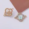Colar Pingente Borboleta Moda Europeia e Americana Liga Duplos Anéis Acessórios de Joia Pulseira DIY Colar em estoque atacado