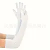 Accesorios para Mujer de los Años 1920 Spandex Satén Flocado Guantes de Charol Accesorios de Disfraz para Fiesta de Baile Transfronteriza en Stock