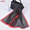 Cross-Border primavera e verão novo 50*150 bonito carta chiffon monocromático cachecol feminino protetor solar xale em estoque