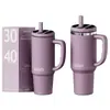 Copo de carro transfronteiriço de 40 oz, aço inoxidável 304, grande capacidade, alto valor estético, copo de gelo de carro portátil, copo térmico, personalizável