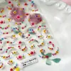 Adesivos de Unha Magico de Ferro Embossado para Crianças Ts-4109 Flores Secas Simuladas Adesivos Finos Transparentes Foscos Resistentes