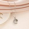 Collar de acero de titanio con proyección de te amo Luna en 100 idiomas para mujer, que no se desvanece, diseño nicho de lujo ligero con sentido del diseño, cadena para la clavícula