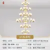 Lámpara de araña de cobre y jade para casas dúplex, sala de estar de villa de estilo chino nuevo, espacio de entrepiso, casa de autoconstrucción, lámparas de iluminación de Zhongshan