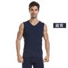 Colete quente sem rastros masculino outono e inverno, justo, de veludo Degas, slim fit, base, roupa íntima, dupla face, escovado, sem mangas