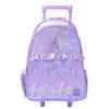 Mochila Escolar con Carrito Australiana de Gran Capacidad, Diseño de Dibujos Animados, Mochila con Ruedas para Estudiantes de Primaria y Secundaria