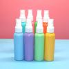 Frasco Spray Colorido de 60ml para Cuidado de Óculos Líquido de Limpeza Frasco Spray de Loção de Plástico Pet Recarregável Perfume Frasco Spray Pequeno