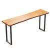 Mesa de bar para varanda casa madeira maciça parede perna alta simples bar de vinhos café loja de chá com leite mesa e cadeira combinação mesa longa
