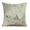Cojín Decorativo Versátil con Estampado Floral para Primavera y Verano, Cojín para Sofá de Decoración para el Hogar Nórdico, Cojín de Asiento Transpirable y Cómodo de Lino