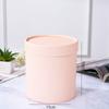 Balde Abraço Cor Sólida Caixa de Flor Única com Tampa Branco Mini Redondo Pequeno Balde Abraço para Flores Balde para Arranjo de Flores Pronto para Venda