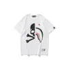 2024 Moda Casual Fofo Personalidade Tubarão Transfronteiriço Suéter Gola Redonda Confortável Primavera e Verão Masculino Respirável Secagem Rápida Top