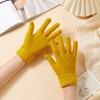 Novas luvas de malha quentes de inverno, além de veludo acolchoado, luvas femininas de tela sensível ao toque para andar no frio, fabricantes de atacado