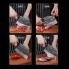 Tabla de cortar para picar huesos Cuchillo de cocina Cuchillo Forjado Cortador Doméstico Acero de Alto Carbono Rebanador Especial de Chef Machete para Verduras y Carne