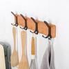 Gancho para Montar en la Pared, Gancho para Abrigos de Madera Natural, Perchero de Madera Maciza para Montar en la Pared, Gancho para Puerta de Entrada, Perchero para Pasillo, Dormitorio