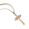 Joyería Amor Infinito Eterno Colgante de Cruz de Diamante en Forma de 8 Collar para Mujer Cadena para Clavícula Europea y Americana Accesorios Venta al por Mayor Transfronteriza