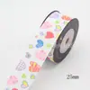 Fita de embalagem de presente com bolinhas de 25mm para grampo de cabelo, caixa de bolo DIY, cinto decorativo, fita de tecido 10 jardas/Rolo
