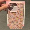 Funda Floral Fresca Estilo Ins Adecuada para Teléfono Apple 16 Pro Max iPhone 17 Modelo Nuevo para Mujeres 13 Cuero 12 Mediano