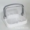 Bandeja para exhibir pasteles con tapa transparente caja para palillos caja de degustación de postres y frutas plato de degustación de pasteles pan