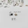 Directo del fabricante: Accesorios de joyería de aleación en forma de corazón con incrustaciones de diamantes Xili Mimi, incluyendo botones decorativos con base