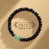 Pulsera de sándalo verde natural para hombre, con cuentas de bambú, pulsera de gran altura, ideal como regalo para estudiantes.