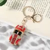 Llavero de coche nuevo modelo descapotable, metal con diamantes, llavero de coche deportivo de dibujos animados, regalo creativo de vacaciones