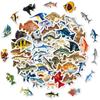 50 Adesivos de Pesca Luya Pesca Marítima Mala Impermeável Decoração de Papelaria Adesivo Transfronteiriço