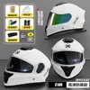 Casco Eléctrico Certificado 3C/Dot para Mujeres, Casco Integral de Moto Cálido de Invierno para Hombres, Seguridad Universal para Motocicleta al por Mayor