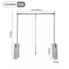 Barra de Ropa Desplegable, Barra Telescópica Ajustable, Colgador de Ropa de Aleación de Aluminio para Armario, Yankailong