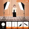 Kit de luz para fotografia para transmissão ao vivo, luz de preenchimento para vídeo, softbox, iluminação de beleza, retrato em ambiente interno e fotografia de roupas, sala de transmissão ao vivo
