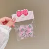 Pinzas para el Cabello de Flor con Malla de Color y Pedrería para Niños, Mini Pasadores para Niñas, Gomas para el Cabello de Bebé, Accesorios para el Cabello
