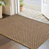 Alfombra tejida de polipropileno para exteriores transfronteriza, felpudo para entrada del hogar, fácil de cuidar, para raspar lodo y polvo, felpudo para puerta de entrada