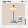 Luz de mesa noturna recarregável touch de vidro estilo macaron retrô arte em ferro luxo leve para sala de estar, quarto, mesa de cabeceira ambiente