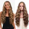 Comércio eletrónico transfronteiras: Perucas europeias e americanas, cabelo longo ondulado para mulheres, Amazon, moda europeia e americana, mechas cor de piano