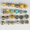 Estilo étnico retro hilo dorado y plateado cuentas Duobao Wen barril de juego cuentas plata antigua nube trasera diy accesorios de joyería estilo nacional