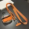 Lanyard Grueso de Moda con Bloques de Color para Teléfono, Correa Larga Cruzada Ajustable al Hombro, Cartera Creativa de Labial y Monedas, Antiperdida para Exteriores