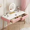 Penteadeira quarto pequena mesa de maquiagem moderna minimalista armário de armazenamento integrado pequena casa de apartamento mesa de maquiagem penteadeira mesa