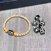 Nuevo Pulsera para Mujer de un Solo Círculo de Bodhi Xingyue de Corte Recto con Ágata Dzi