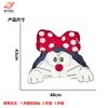 Nuevos parches de tela de gato grande bordado de dibujos animados con lunares de Mickey Mouse, accesorios de decoración de ropa DIY al por mayor