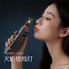 Lámpara de Llama con Sensor Controlada por Soplo Luz Nocturna USB Lámpara de Ambiente Lámpara LED Controlada por Soplo Regalo Lámpara de Ambiente
