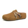 Chinelos Birkenstock com Solado Grosso para Aumentar a Altura para Mulheres, Novos Sapatos Slip-On Versáteis da Primavera de 2026 para Combinar com Saias, Meias-Sapatilhas Fechadas