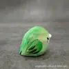 Pío Gordo de Colores Tallado Puro a Mano en Madera Maciza Estilo Lindo Artesanía Creativa de Pájaros para el Hogar Adornos Pequeños para la Oficina
